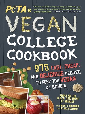 cover image of PETA'S Vegan College Cookbook